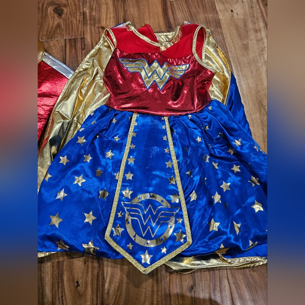 Wonder Woman Kids Costume - Red, Blue, and Gold